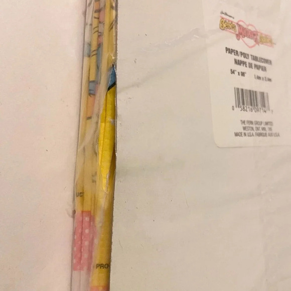 Vintage 1988  Jim Hensons Muppet Babies Paper Poly Table Cover Party Decor - Picture 13 of 13